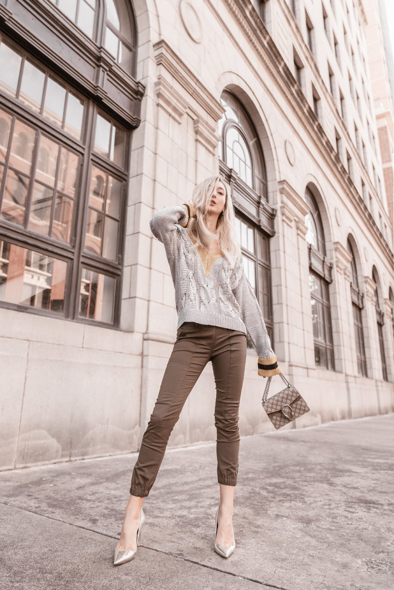 Oversized Varsity Sweater: Game Day Outfit